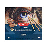 Набор цветных карандашей Derwent Lightfast (48 цветов в деревянной упаковке)