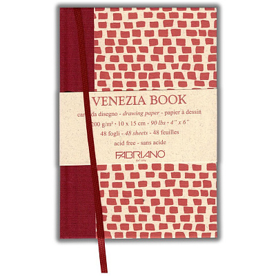 Блокнот для зарисовок Venezia Book (200г/м.кв мелкозернистая белая бумага 48 листов) 