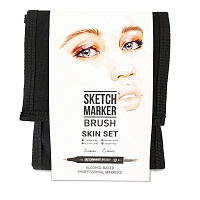 Набор маркеров SKETCHMARKER BRUSH 12 Skin Set - Оттенки кожи (12 маркеров + сумка органайзер)