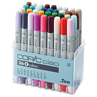 Набор маркеров Copic Ciao set E 36 маркеров в пластиковой упаковке
