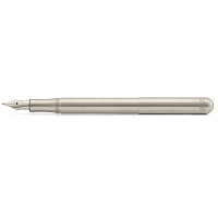 Ручка перьевая Liliput Stainless Steel стальной корпус в подарочном футляре