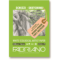 Блокнот для зарисовок Disegno Ecologico per Artisti (120г/м.кв мелкозернистая бумага 80 листов)