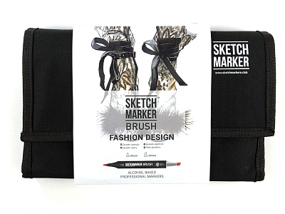 Набор маркеров SKETCHMARKER BRUSH 24 Fashion Design - Дизайн одежды (24 маркера + сумка органайзер)