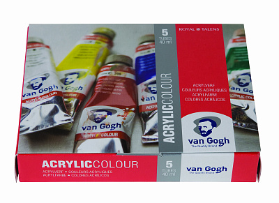 Набор акриловых красок Royal Talens Van Gogh Стартовый (5 туб по 40мл в картонной упаковке)