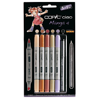 Набор маркеров Copic Ciao Manga 4, 5 маркеров + мультилинер 0.3мм в блистере