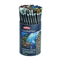 Набор акварельных карандашей DERWENT  GRAPHITINT 24 цвета (по 3 штуки) в тубусе