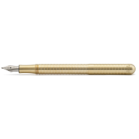 Ручка перьевая Liliput Eco Brass Wave латунный корпус в подарочном футляре