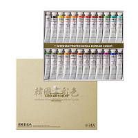 Набор акварельных красок Shinhan Korean Color A 24 цв. по 20мл в картонной упаковке