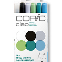 Набор маркеров Copic Ciao Sea 6 маркеров в пластиковой упаковке