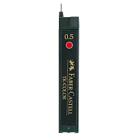 Грифели для механических карандашей Faber-Castell TK-Color 12шт., 0.5 мм, красные