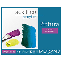 Блок Fabriano Pittura (400г/м.кв Фин 10 листов склейка для акрила)