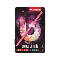 Набор цветных карандашей Back to School Soft Grip Light (12 штук в металлической упаковке)