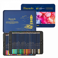 Набор карандашей акварельных Finenolo 48 цветов в металлическом пенале