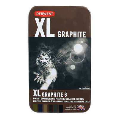 Набор графита Derwent XL (6 штук в металлической упаковке)
