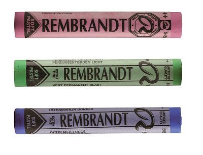 Ассортимент сухой пастели поштучно Rembrandt (218 цветов) в упаковке по 4 шт