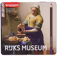 Набор цветных карандашей Rijksmuseum 'Молочница' Вермеер (24 цвета в металлической упаковке)