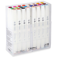 Набор  маркеров  TOUCH TWIN ShinHan brush  24 штуки в пластиковой упаковке