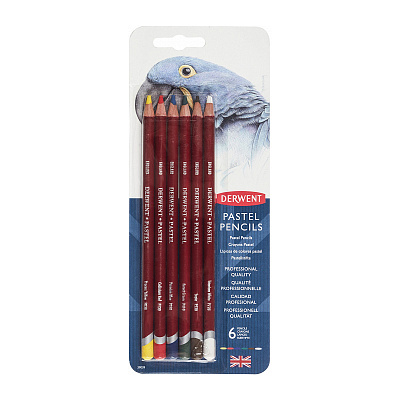 Набор пастельных карандашей DERWENT PASTEL  Pencils 6 цветов в блистере