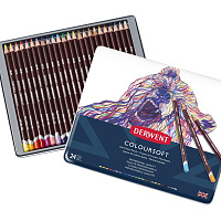 Набор цветных карандашей Derwent COLOURSOFT  (24 цвета в металлической упаковке)