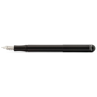Ручка перьевая Liliput Stainless Steel черный корпус в подарочном футляре