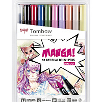 Набор акварельных маркеров TOMBOW ABT Manga Set Shojo MANGA2 10шт блистер