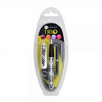 Ручка перьевая Trio Italic 1.1 мм ассорти (3 дизайна) в блистере